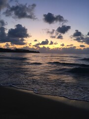 sunset over the sea