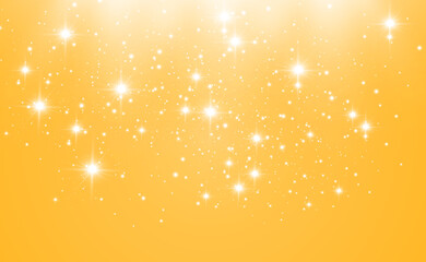 Bright beautiful star.Vector illustration of a light effect on a transparent background.