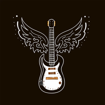 Guitar with wings