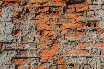 Old brick wall, rough background