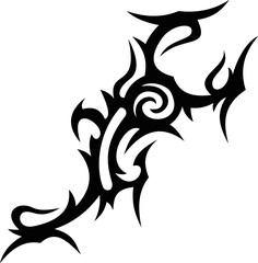 Vector symbol, ornament, tattoo. beautiful vector illustration. Drawings on the body, ancient symbols.	