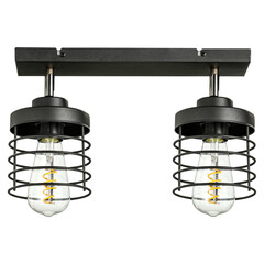 Lamp on white background and free space for your decoration 