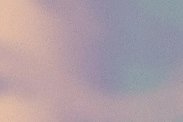 Tuinposter Digital noise gradient. Nostalgia, vintage, retro 70s, 80s style. Abstract lo-fi background. Foggy grain texture. Wallpaper, template, print. Minimal, minimalist. Gray, pink, blue, purple, beige color © Oksana Trygub