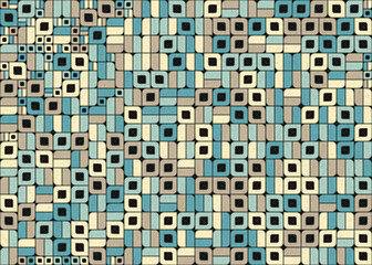 Abstract Geometric Pattern generative computational art illustration