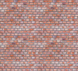 The seamless brick wall texture 