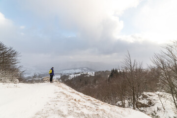 Monte Fumaiolo with fresh snow, Italy