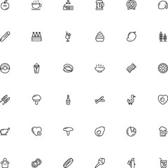icon vector icon set such as: worker, protective, shop, barley, fish, interior, lettuce, sea, sale, straw, plate, lard, clove, unhealthy, mango, loaf, scullery, egg, agaric, mussel, electric