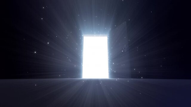 Door Opening to the brilliant Future, way to Heaven and Success.