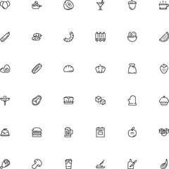 icon vector icon set such as: container, ditalini, styrofoam, tree, spicy, egg, water, sliced, heat, cube, hamburger, plastic, material, italian cuisine, vermicelli, takeout, burn, tea, fungi