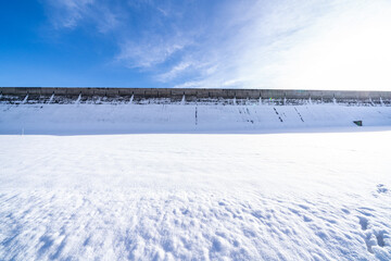 landscape with snow