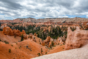 Fototapeta premium Red Rocks Hoodoos in Bryce Point at Bryce Canyon National Park, Utah