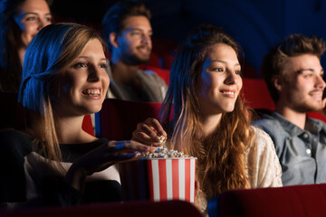 Girlfriends at the cinema
