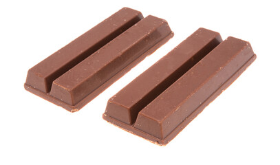 waffles in chocolate isolated
