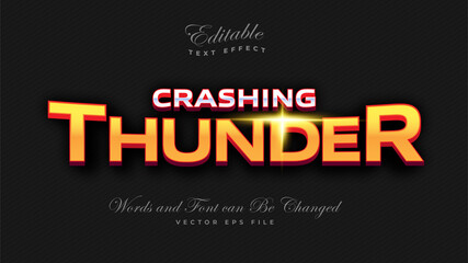 Crashing Thunder Bold Text Effect