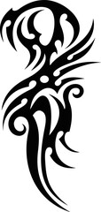 Vector symbol, ornament, tattoo. beautiful vector illustration. Drawings on the body, ancient symbols.	
