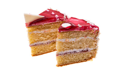 sponge cake isolated