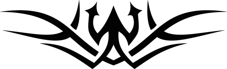 Obraz premium black and white tattoo