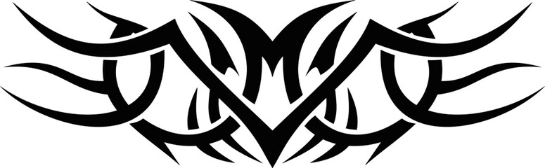 black and white tattoo