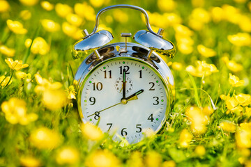 Daylight savings time change, spring forward - 415753531