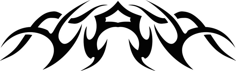 Vector symbol, ornament, tattoo. beautiful vector illustration. Drawings on the body, ancient symbols.	