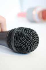 microphone close-up