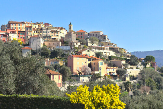 The city of Falicon, South of France
