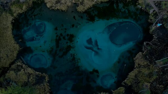 Dramatic time lapse of sacred lake surface