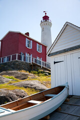 view of Fisgard Lighthouse, Fort Rod Hill, Victoria, BC