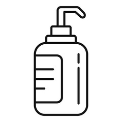 Fototapeta premium Groomer soap dispenser icon. Outline groomer soap dispenser vector icon for web design isolated on white background