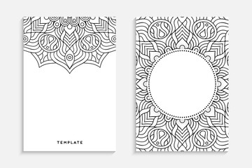 Business Card. Vintage decorative elements