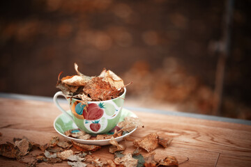 cup of coffee and cake