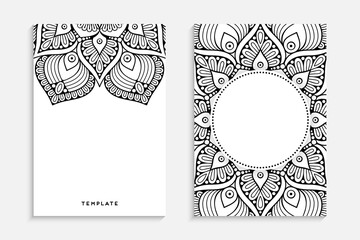 Business Card. Vintage decorative elements