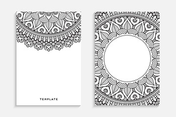 Business Card. Vintage decorative elements