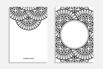 Business Card. Vintage decorative elements