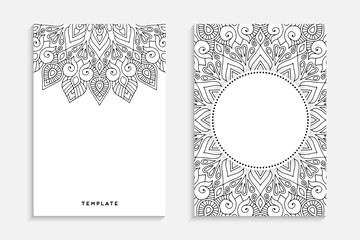 Business Card. Vintage decorative elements