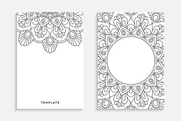 Business Card. Vintage decorative elements