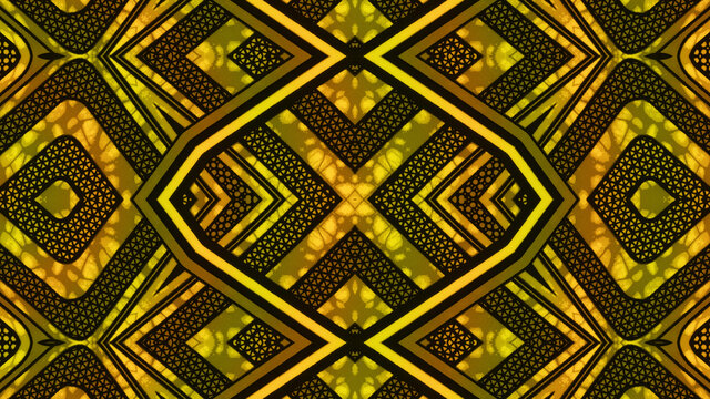 Colorful African fabric - Seamless pattern