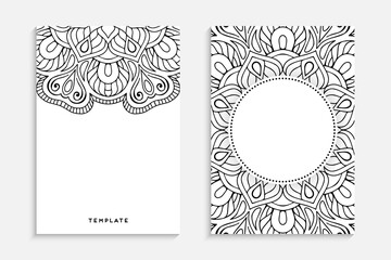 Business Card. Vintage decorative elements