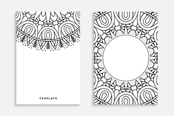 Business Card. Vintage decorative elements