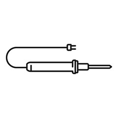 Soldering radio icon. Outline soldering radio vector icon for web design isolated on white background