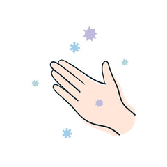 ウィルスと左手