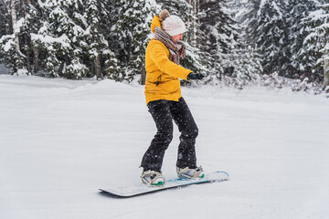 Winter entertainment. snowboard