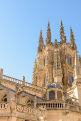 Fototapeta premium Detail of the Gothic cathedral of Burgos. In Castilla y Leon, Spain