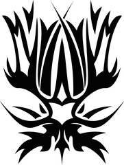 Vector symbol, ornament, tattoo. beautiful vector illustration. Drawings on the body, ancient symbols.	