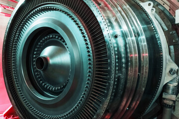 A structural element of a turbine with blades for aviation and power generation.
