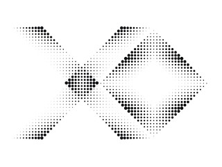 Linear halftone dots Design .elements for your design. vector illustration