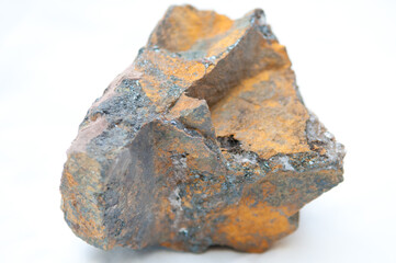 hematite and gold mineral sample