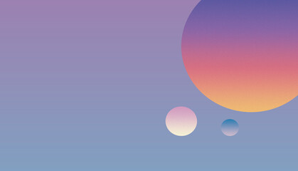 Geometric Holographic Design, planets background, modern gradient in purple, orange, pink, halva. Modern Background for presentations 