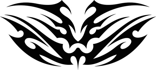 Vector symbol, ornament, tattoo. beautiful vector illustration. Drawings on the body, ancient symbols.	