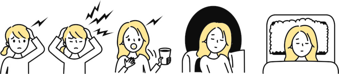 女性偏頭痛セット